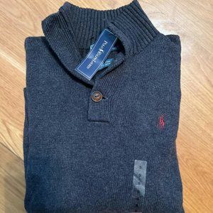 Mens Ralph Lauren Mock Neck Button pullover